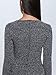 Persun Women Grey V Neck Long Sleeve Bodycon Mini Sweater Dress Top, Grey, Small