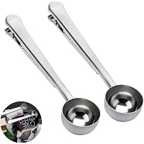 Cuillère Doseuse Et Tamper 2 En 1 Pour Café - Acier Inoxydable 304 - Longueur 14,2 Cm - Lavable Au Lave-vaisselle - 11