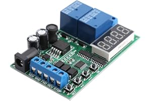 WALFRONT 5V - 24V Motor Forward/Reverse Controller Timing Delay Time Cycles Relay Motor Controller Board