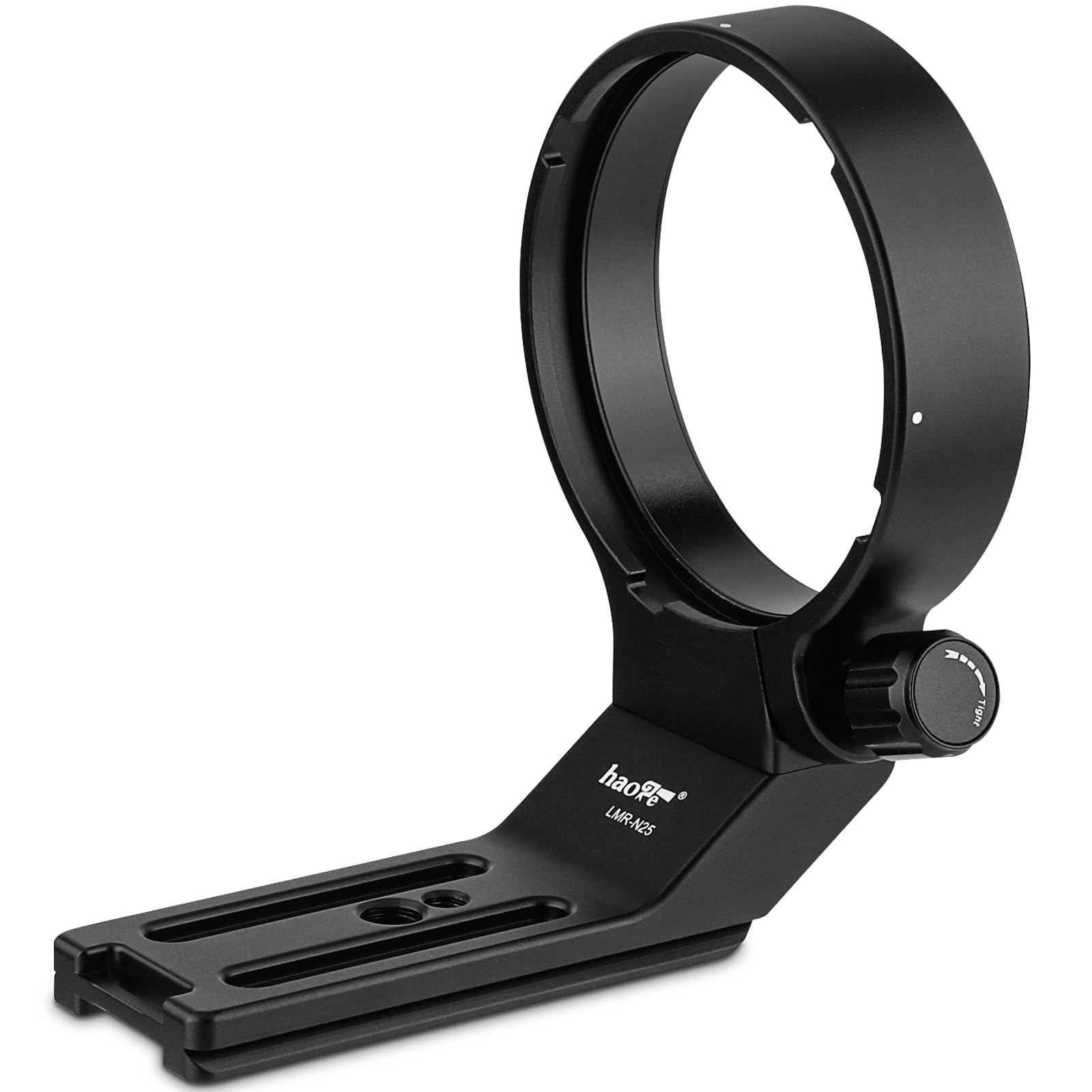 Haoge LMR-N25 Lens Collar Foot Tripod Mount Ring for Nikon AF-S Nikkor 200-500mm f/5.6E ED VR Lens Built-in Arca Swiss Type Quick Release Plate