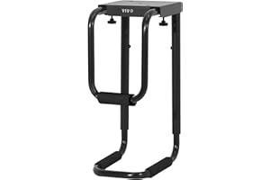 VIVO Heavy Duty Adjustable Under-Desk PC Mount, Home and Office Computer CPU Holder with Secure Locking, Supports up to 66 lbs, Black, MOUNT-PC04B