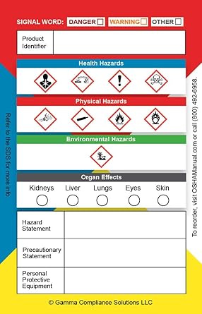 Ghs Secondary Label Requirements