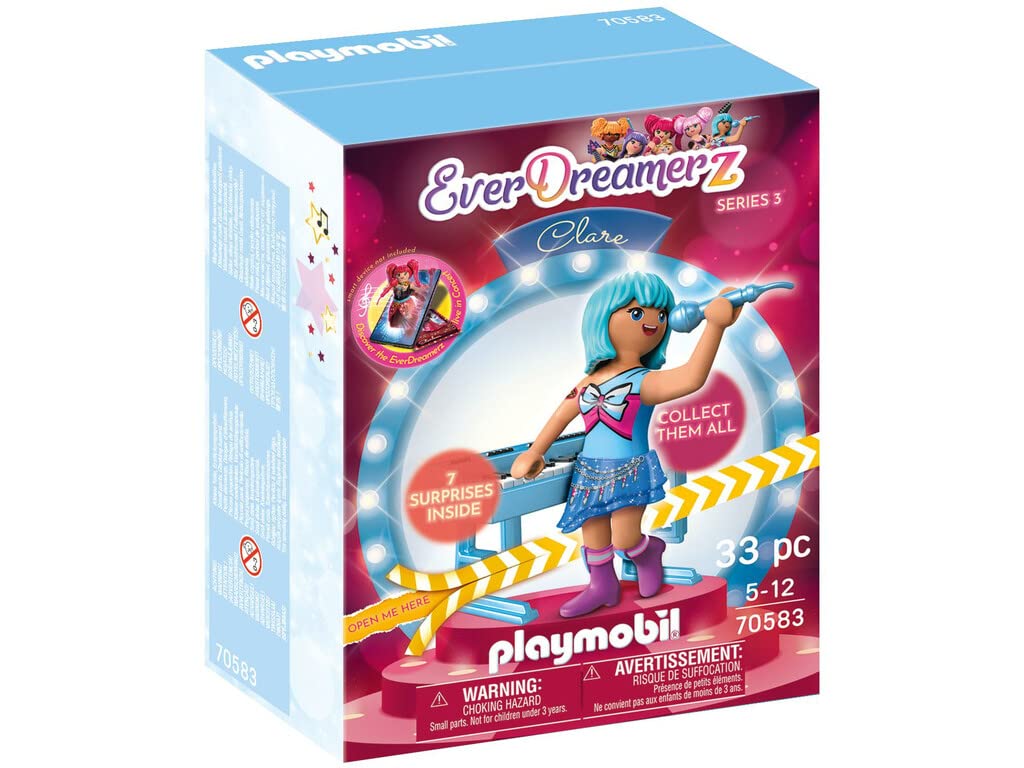 Playmobil 70583 EverDreamerz Clare - Music World, Fun Imaginative Role-Play, PlaySets Suitable for Children Ages 4+