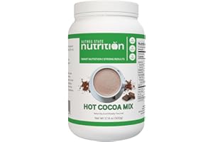 Nutmeg State Nutrition - High Protein Hot Cocoa Mix, Low Calorie Hot Chocolate Protein Drink, 15g Protein, 80 Calories, 3g Sugar, 21 Servings Per Canister, 17.6 Ounces