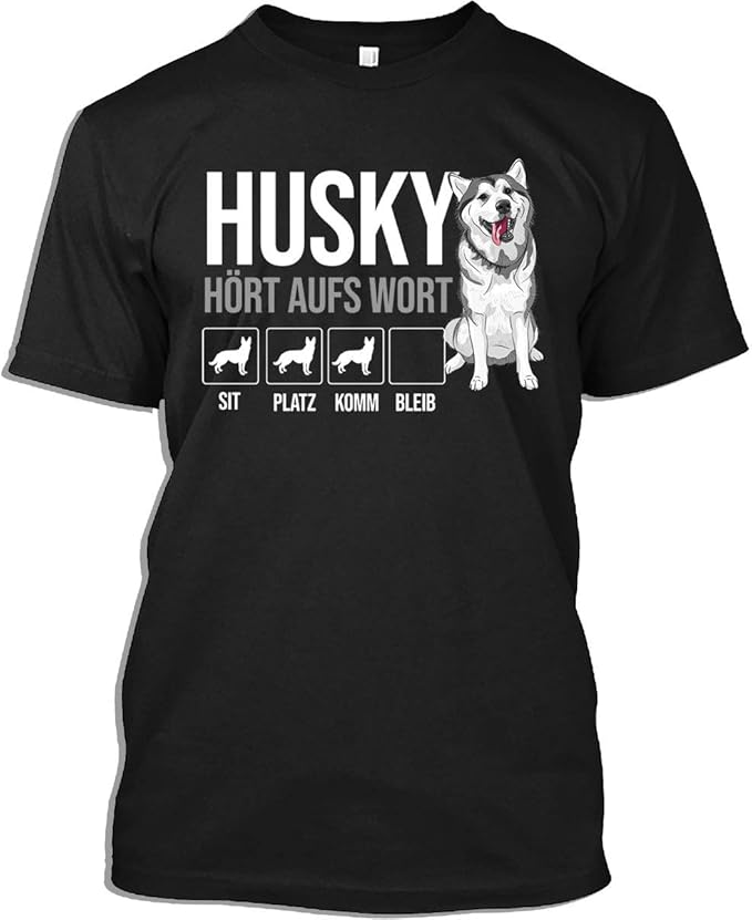 Husky Tshirt Stubborn Siberian Husky Tricks Funny Siberian