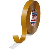 tesa 4970 Double-Sided PVC Film Tape, White, .5 in x 60 yd, 1 Roll