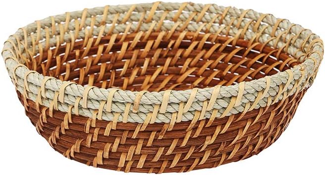 Back To Earth Rope Rattan Bread Basket_Brown_Free Size
