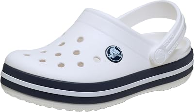 Crocband Sabot, Blanc/Bleu Marine, Enfant, EU 38-39