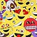 Emoji Party Masks 12 Pack, For Party Favors and Giveaways by Big Mo's Toys