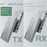 XYKJOBC HDMI KVM IP Extender 200M 1080P Cat5e/6 USB Mouse Keyboard One-Many view 2