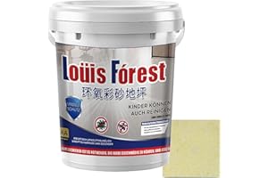 Pulunto High Gloss Marble Effect Epoxy Floor Coating, Louis Forest Epoxy Floor Paint, Garage Floor Paint, Waterproof Water-ba