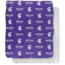 Winona State University Warriors Logo Pattern Silky
