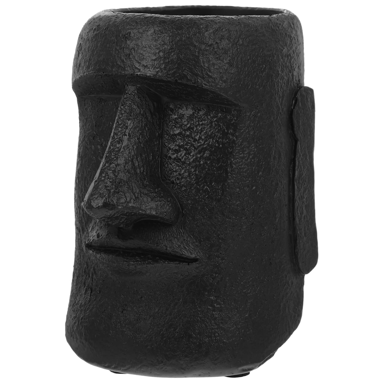 Gogogmee Easter Island Moai Statue Succulent Planter Pot Human Face Flower Pot for Desktop Home Decor Cool Moai Figurines Pen and Brush Holder