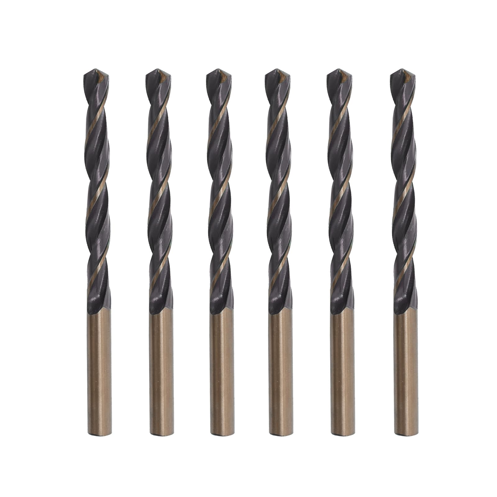 Misuyue 6pcs Metal Drill Bits, 5mm HSS Drill Bit Sets, Carbide Twist Drill Bit for Metal Stainless Steel Aluminum Alloy, Wood Drill Bits