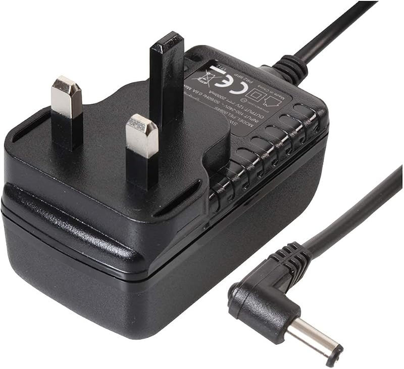 PRO ELEC 12V 2A AC DC Power Supply Right Angle Plug 2.1mm x 5.5mm UK PSU