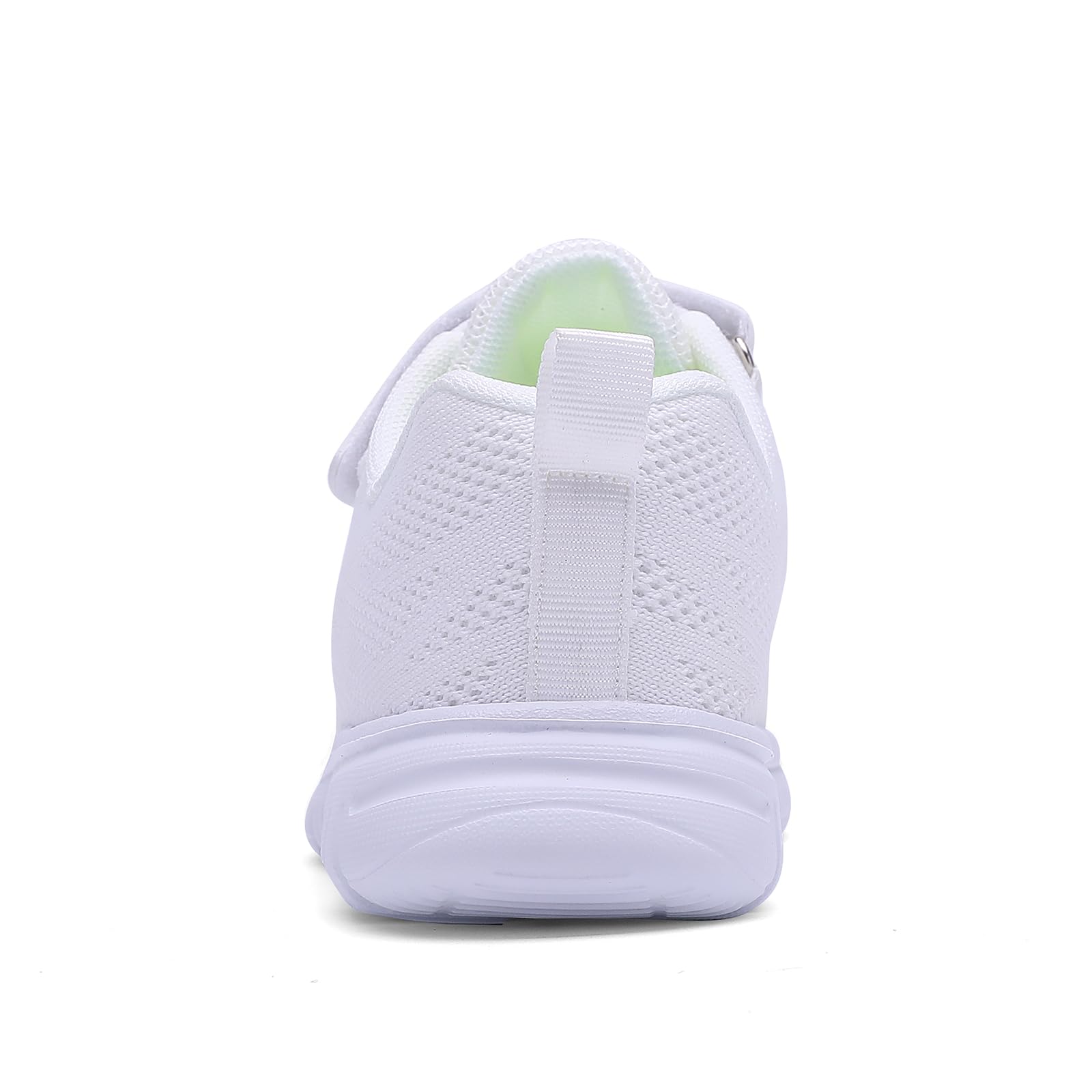 Qciplr Turnschuhe Jungen Mädchen Sportschuhe Laufschuhe Mesh Atmungsaktiv Hallenschuhe Tennisschuhe Leicht Outdoor Fitness Sneaker Weiß 35EU 3