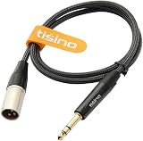 Tisino Male XLR to 6.35mm TRS Cable 2m Balanced Audio Lead view 8