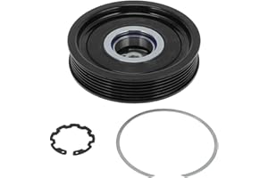A ABSOPRO Air Conditioner AC Compressor Clutch Kit for Jeep Compass MK49/MP Patriot MK74/MP 2009-2017 for Dodge Caliber 2009-2012 1.8L 2.4L Drive Pulley W/Bearing No.158388/55111610AA
