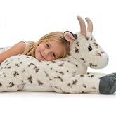 MaoGoLan 32 inch Giant Sheep Plush Spotted Goat Stuffed Animal for Girls, Large Stuffed Animal Lamb Toy Farm Party Decorations Easter Christmas Valentine's Day Birthday Gifts