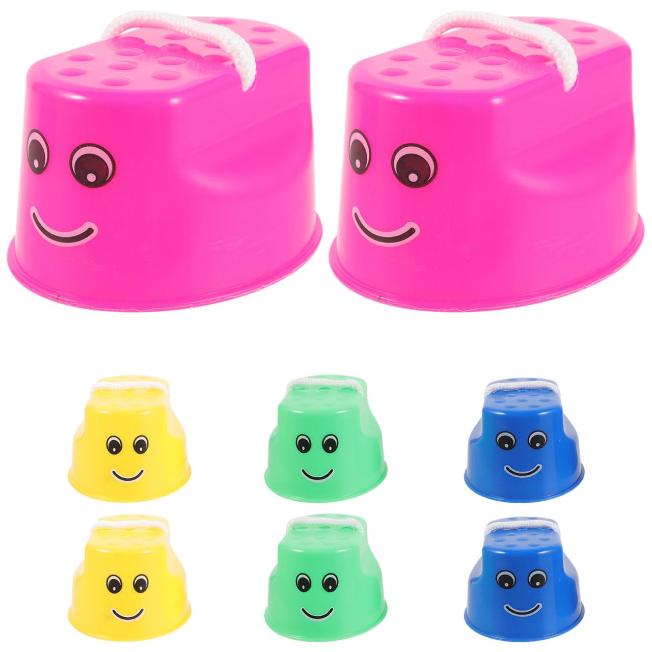 TOYANDONA Kids Balance Blocks Toy Kids Stilts s 8pcs Stepping Stones stepping stones for s balance s for Stackable Outdoor Games Trainers s Stilts