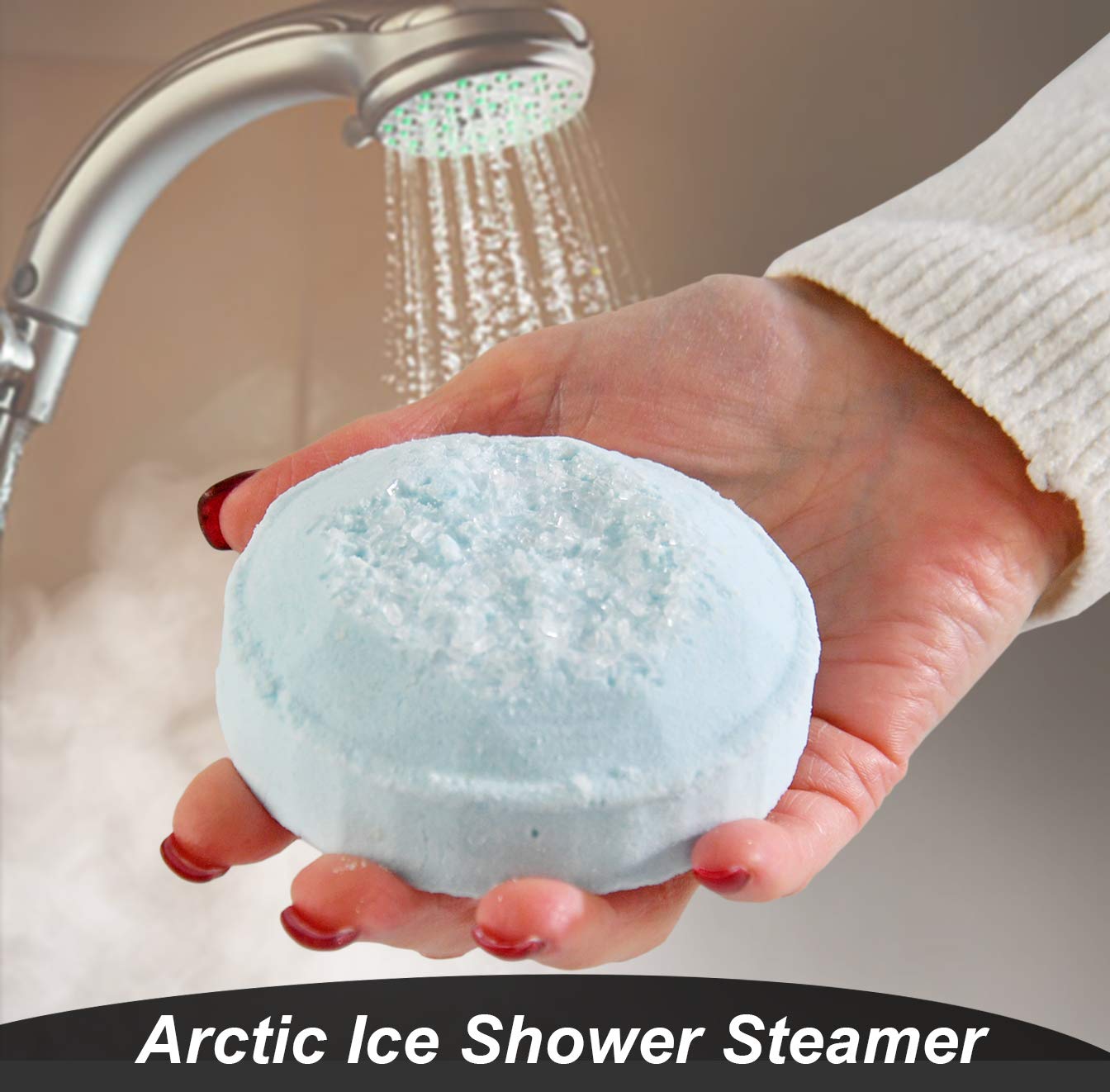 Candles and Cream Arctic Ice Shower Steamer-Aromatherapy & Stress Relief, Restore & Soothe Body-Set of 2 : Beauty