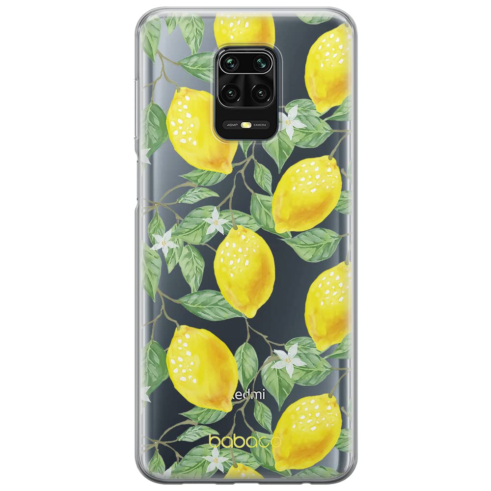 Babaco ERT GROUP mobile phone case for Xiaomi REDMI NOTE 9 PRO/ 9S original and officially Licensed pattern Fruits 002 optimally adapted to the shape of the mobile phone, partially transparent