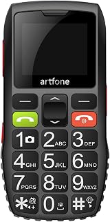 artfone C1 Unlocked Senior Big Button Mobile Phone with SOS 1400mAh Battery