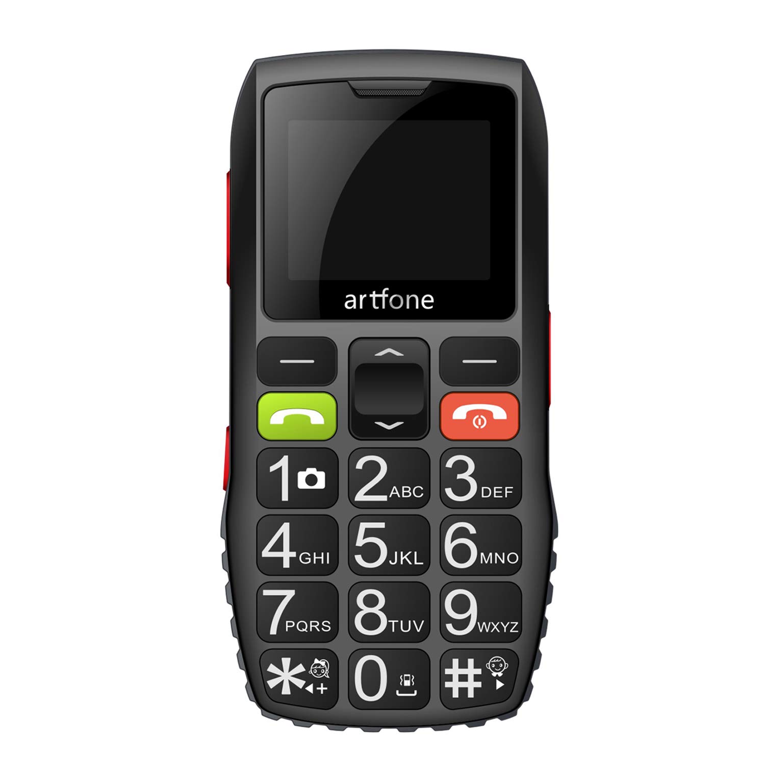 artfone C1 Unlocked Senior Big Button Mobile Phone for Elderly With SOS Emergency Button,1400mAh Battery