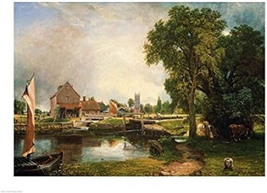 Amazon Com Posterazzi Dedham Lock And Mill 1820 Poster Print By