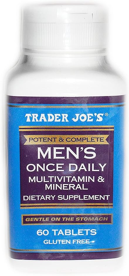 Amazon Com Trader Joe S Men S Once Daily Multivitamin Mineral 60 Tablets Health Personal Care