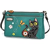 CHALA RFID Protected Vegan Leather Deluxe Crossbody Bag with Adjustable Straps