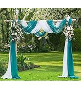 LinenZone Amazing Sheer Window Scarf Fabric Sheer Voile Curtain for Window Treatment - Add to Win...