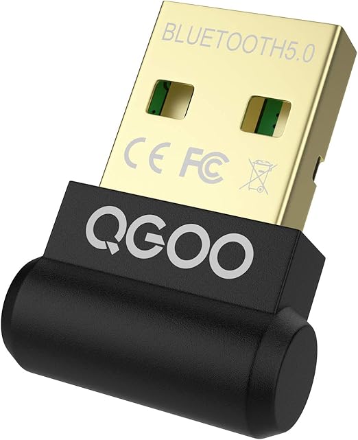 USB Bluetooth Adapter for PC, QGOO Mini Bluetooth 5.0 EDR