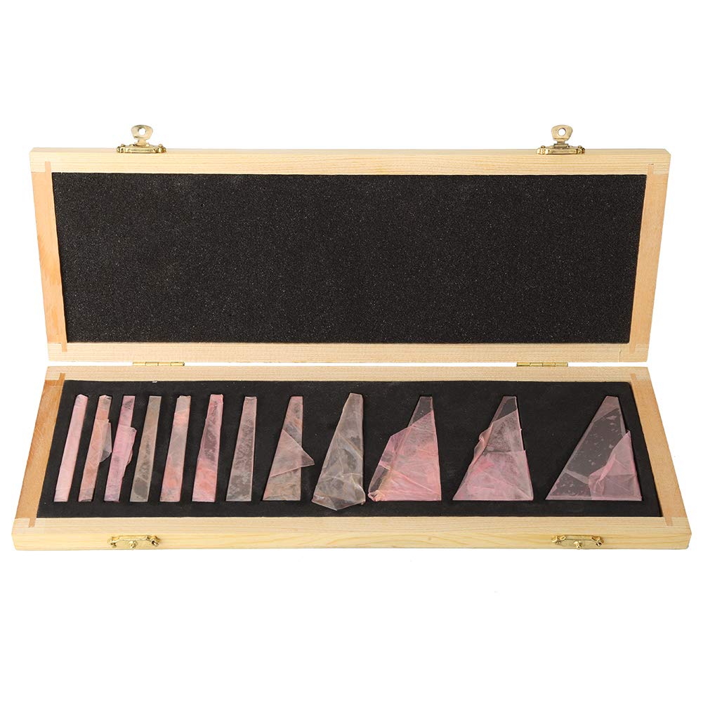 SEAFRONT 12Pcs Angle Block Manganese Steel High Accuracy Machinist Lathe Measuring Tool 1/4°, 1/2°, 1°, 2°, 3°, 4°, 5°, 10°, 15°, 20°, 25°, 30° Multiple Angle Options(12 sets)