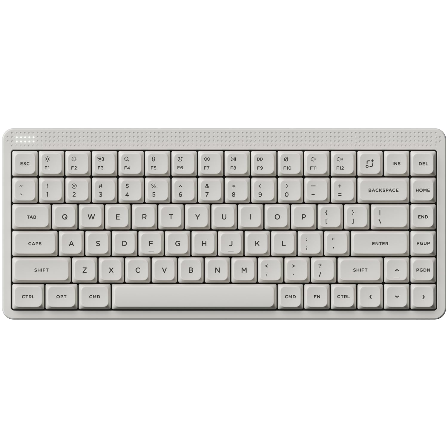 Photo 1 of nuphy Node75 Wireless Mechanical Keyboard, 75% Hot Swappable Custom Low Profile Keyboard, 84 Keys Computer Gaming Keyboards, Supports Touch Gestures, PBT Keycaps, RGB Backlit, Bluetooth/2.4GHz/USB-C
