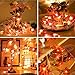 muscccm String Lights Maple Leaf Light Twinkle Hanging Lighting Decorations for Indoor Outdoor Garden Halloween Thanksgiving Christmas Party Décor Gradient Color(20 Lights)