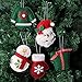 MAGGIFT Handmade Christmas Tree Hanging Ornament Snowman/Santa Claus/Gift Box/Glove/Cloth Decoration for Xmas Tree Party Holiday (Set of 10))