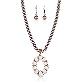 Rustic Couture's Western Jewelry Set for Women Cowgirl Vintage Western Necklace Earring