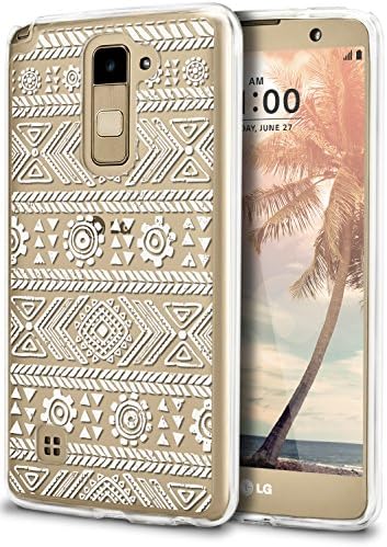 LG Stylus 2 Case, LG Stylo 2 Phone Cover, ROOEL [Tribal Aztec Maya Artwork Pattern] Slim Soft Protective TPU Bumper Hard Clear Transparent Acrylic PC Plastic Back for LG Stylus 2 / LG Stylus 2 Plus
