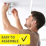 Morzejar 304 Stainless Steel Swing Hook 360° Rotating Heavy Duty Ceiling Hooks view 7
