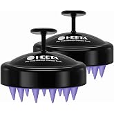 HEETA 2-Pack Scalp Massager Hair Growth Scrubber for Dandruff Removal | Silicone Head Massager Relaxing, Shampoo Brush Cleans