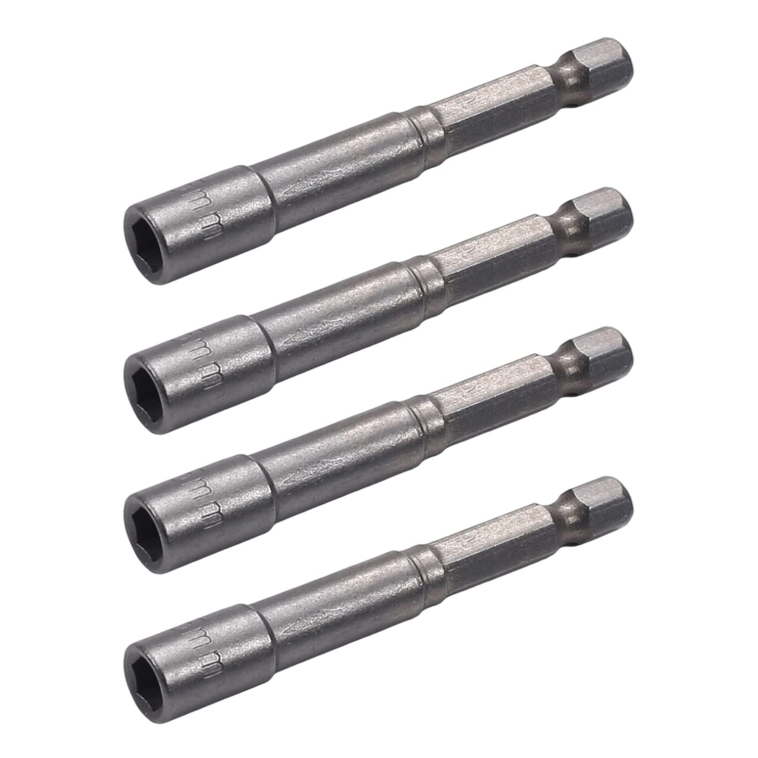 Utoolmart 1/4 Driver 5.5mm Hex Shank Socket Wrench Screw Magnetic Impact Nut Setters Adapter Electronic Quickly Change Electric Hand Drill 65mm Length 4pcs