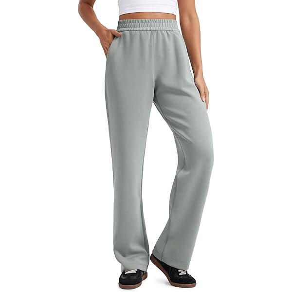 Athletic Pants Women QIJIE Baggy Sweatpants Women Elastic Waist