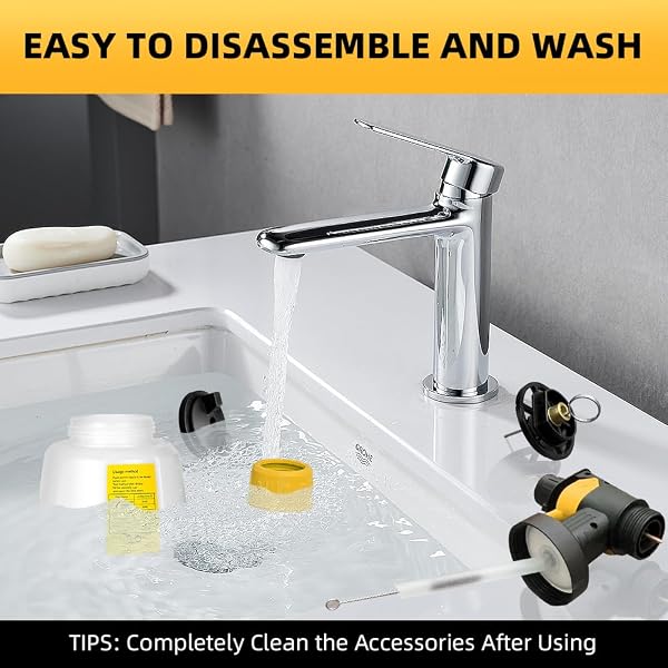 PAINT SPRAYER COMPATIBLE WITH DEWALT 20V BATTERY, 200W HVLP SPRAY PAINT GUN TOOL WITH BRUSHLESS MOTOR AND COPPER NOZZLE, EASY TO CLEAN, FOR FURNITURE, FENCE, WALLS, CEILING, DOOR ETC. (NO BATTERY)