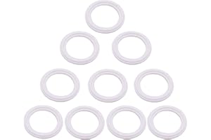 DERNORD PTFE (Teflon) Tri-Clamp Gasket O-Ring - 1.5 Inch Style Fits OD 50.5MM Sanitary Pipe Weld Ferrule (Pack of 10)