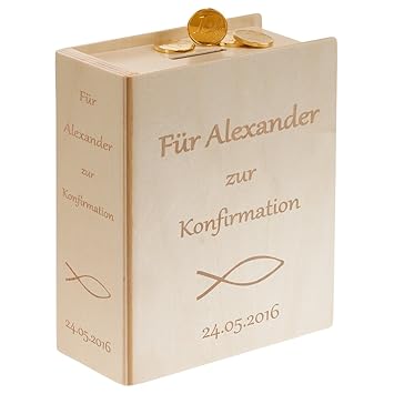 Natur Originelle Geldgeschenke Verpacken Personliche Konfirmationsgeschenke Sparbuch Zur Konfirmation Personalisiert Mit Wunschgravur Mit Name Und Datum Sparbuchsen Kuche Haushalt Wohnen Empecemos Org