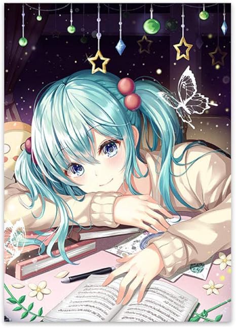 Amazon アニメ映画ポスター古典的な日本のアニメの女の子の壁の芸術かわいい仮想図キャンバス絵画インテリア漫画の女の子の寝室の装飾コミック画像40x60cmフレームなしb130 アートフレーム ポスター オンライン通販
