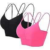 MotoRun Bralettes for Women, Strappy Sports Bra Push up Bralette Sexy Bras Rave Top