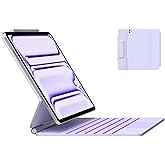 typecase Keyboard Case for iPad Pro 13-inch (M5 2025 / M4 2024), Magic Keyboard with 11 Colors Backlight, Keyboard Case with Pencil Holder, Multi-Touch Trackpad, Easy-Set Magnetic Stand, Light Purple
