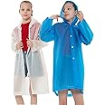 Rain Ponchos Raincoats for Kids, Reusable Boys Girls Rain Jackets Emergency with Hood for Family Disney Travel Outdoor